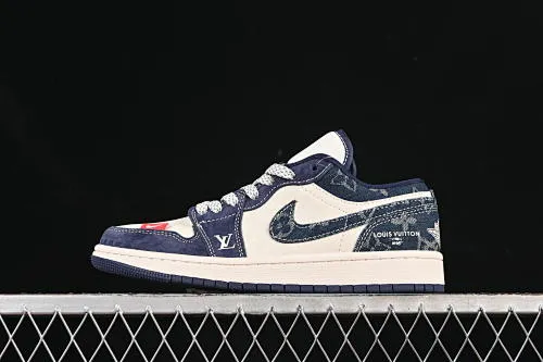 All categories Nk SB Dunk Series Nk SB Dunk Low High-end customized low-top sneakers Nike SB Dunk Low LV co-branded denim blue Anniversary high-end customized low-top casual sneakers YX5066-368